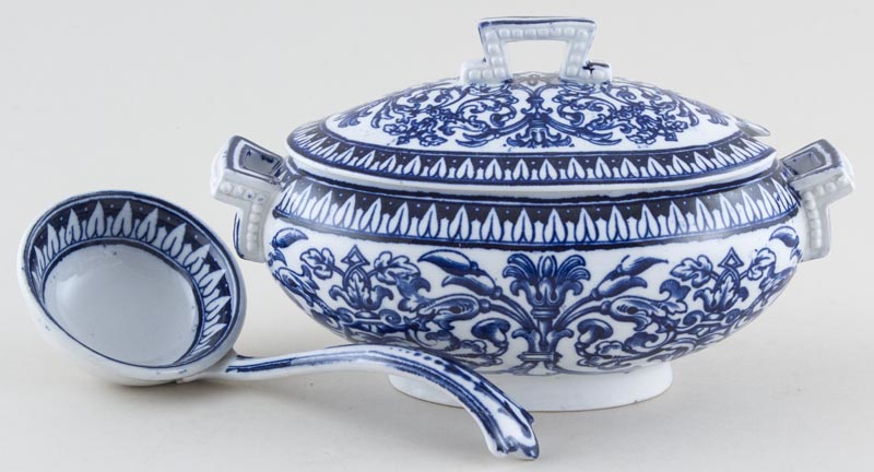 Sauce Tureen with Ladle c1900